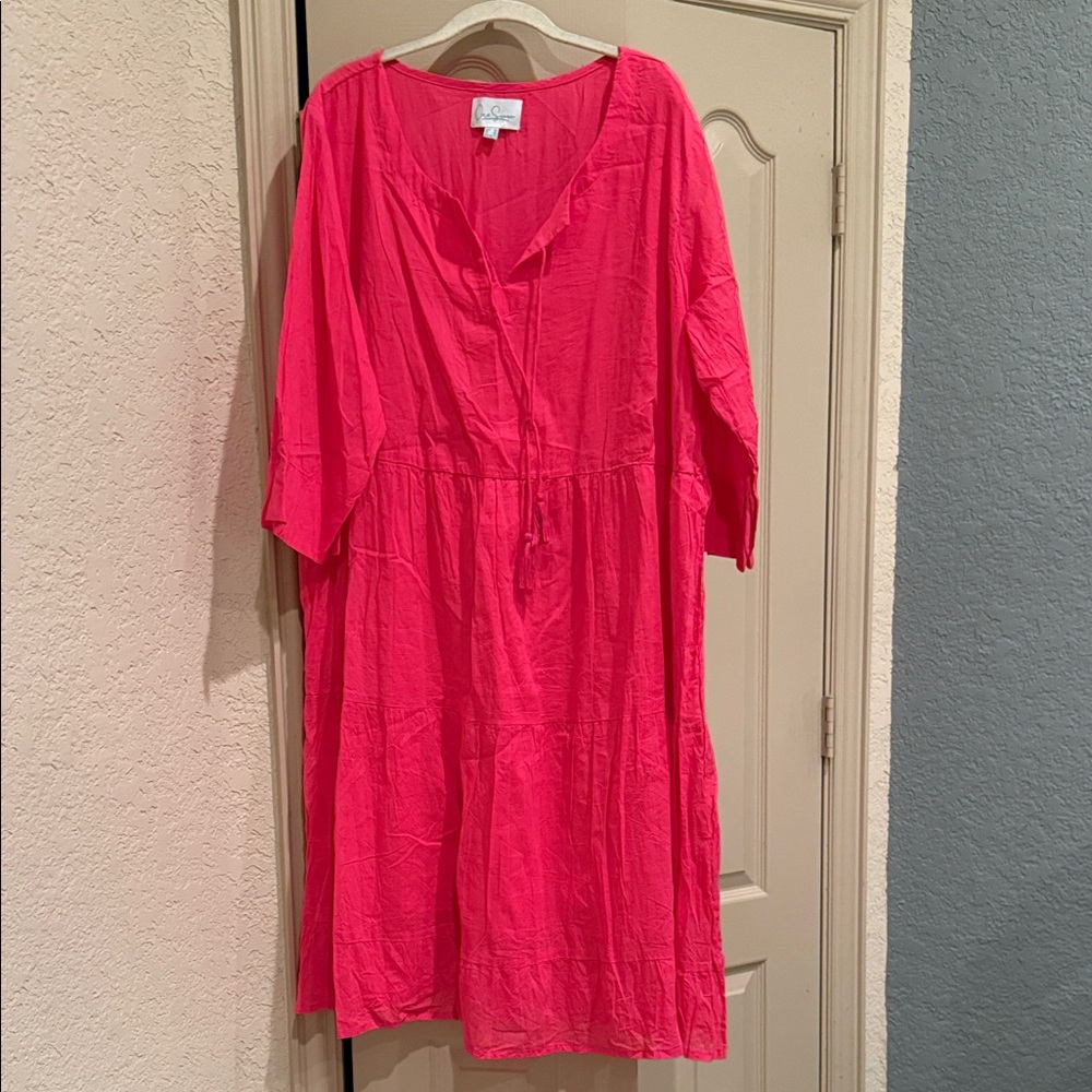 Pink Long Sleeve Dress